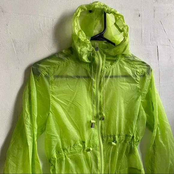WIND BREAKER lime green size small - Picture 2 of 5